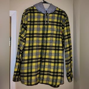 Supreme Yellow Checkered Sweatshirt/Jacket